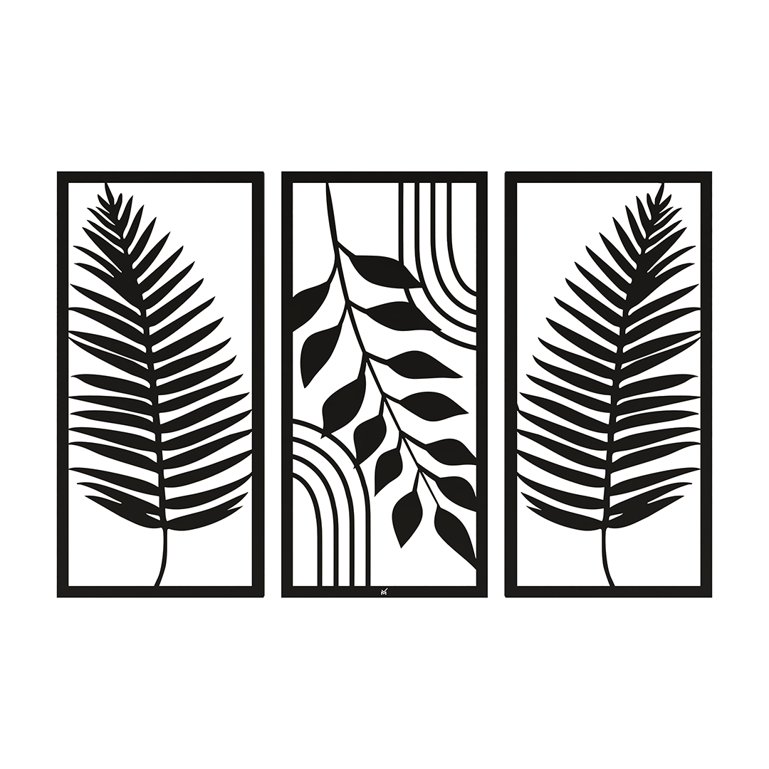 Wall Art Trio - Leaves