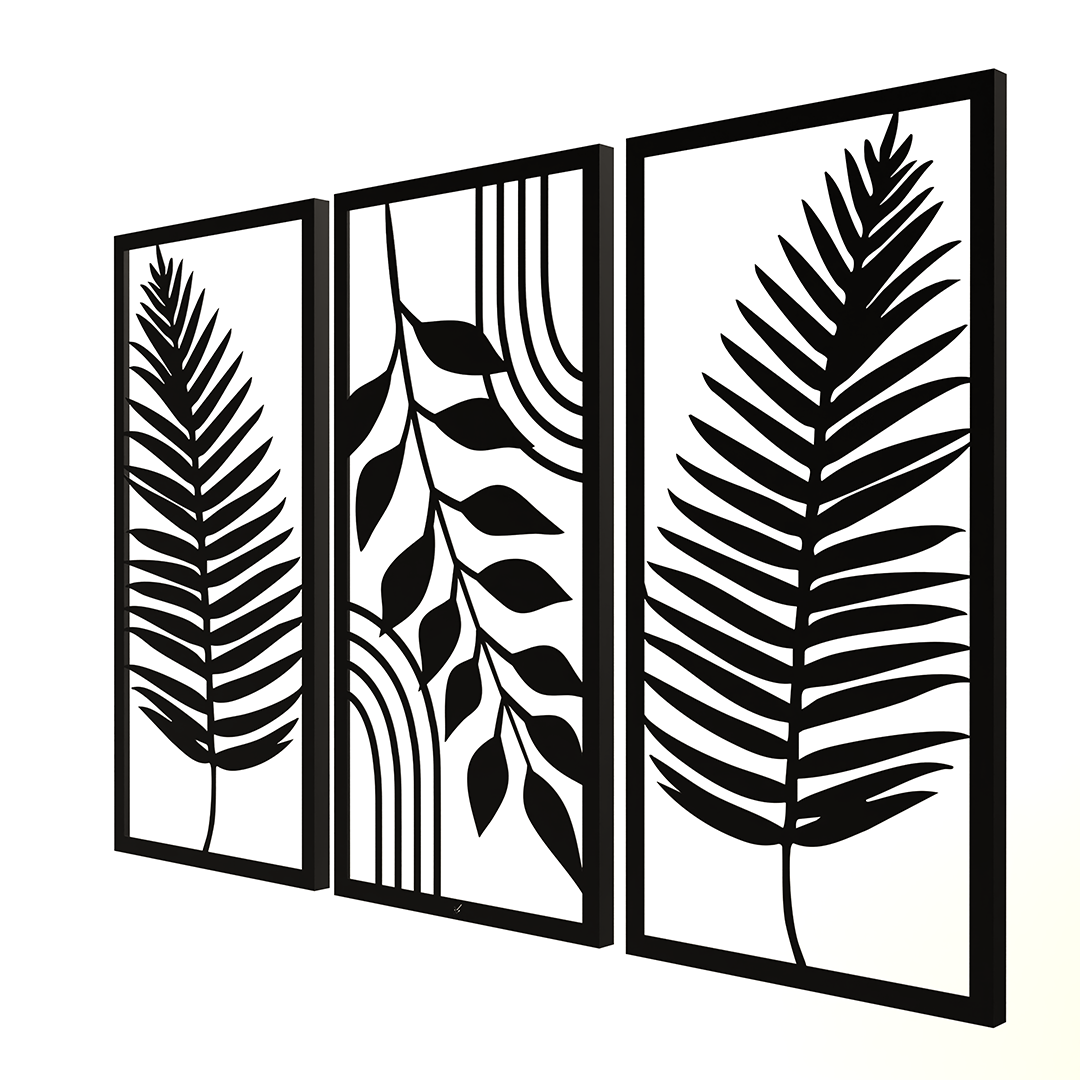 Wall Art Trio - Leaves