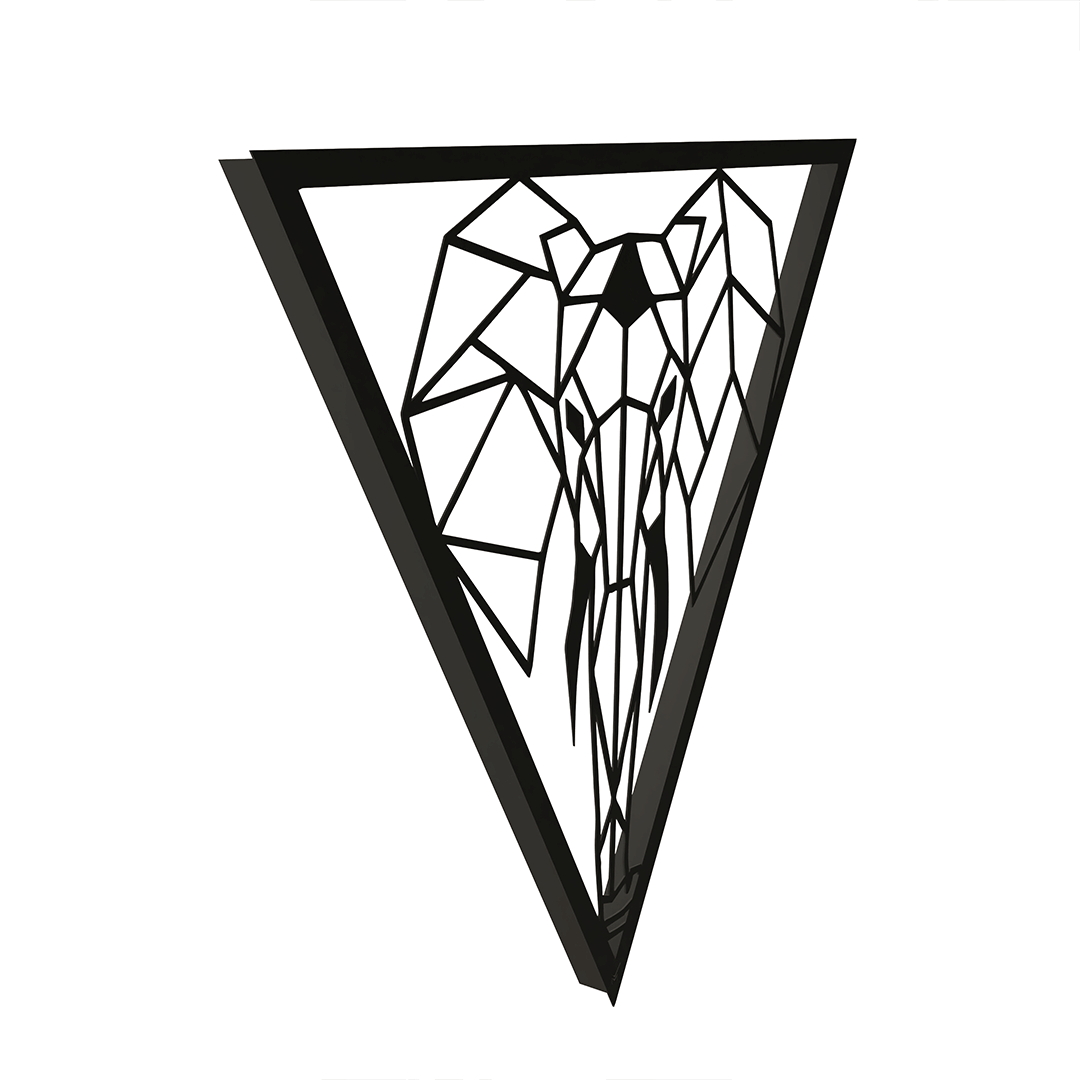 Wall Art Triangle - Elephant