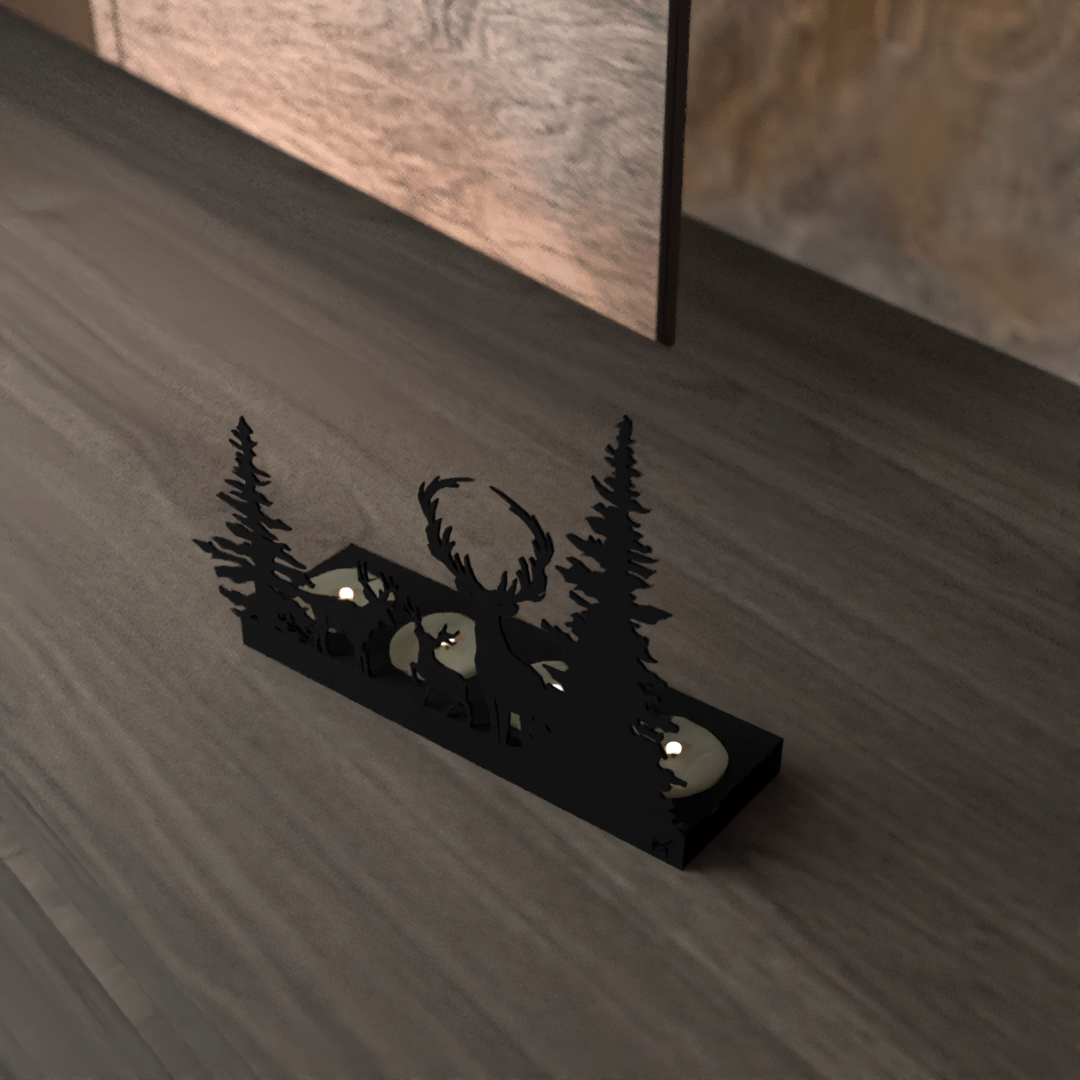 Christmas - Deer Candle Holder