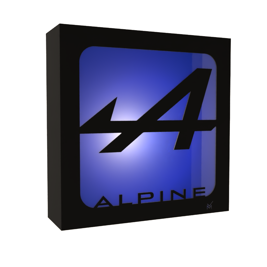 Lamp Square - Formula 1 Alpine Option 1