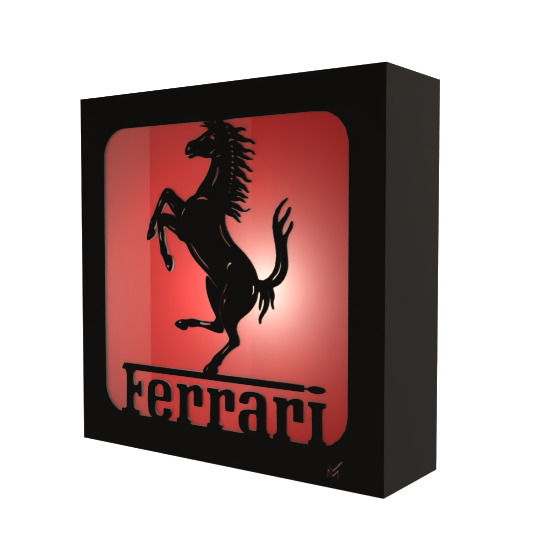 Lamp Square - Formula 1 Ferrari Option 1