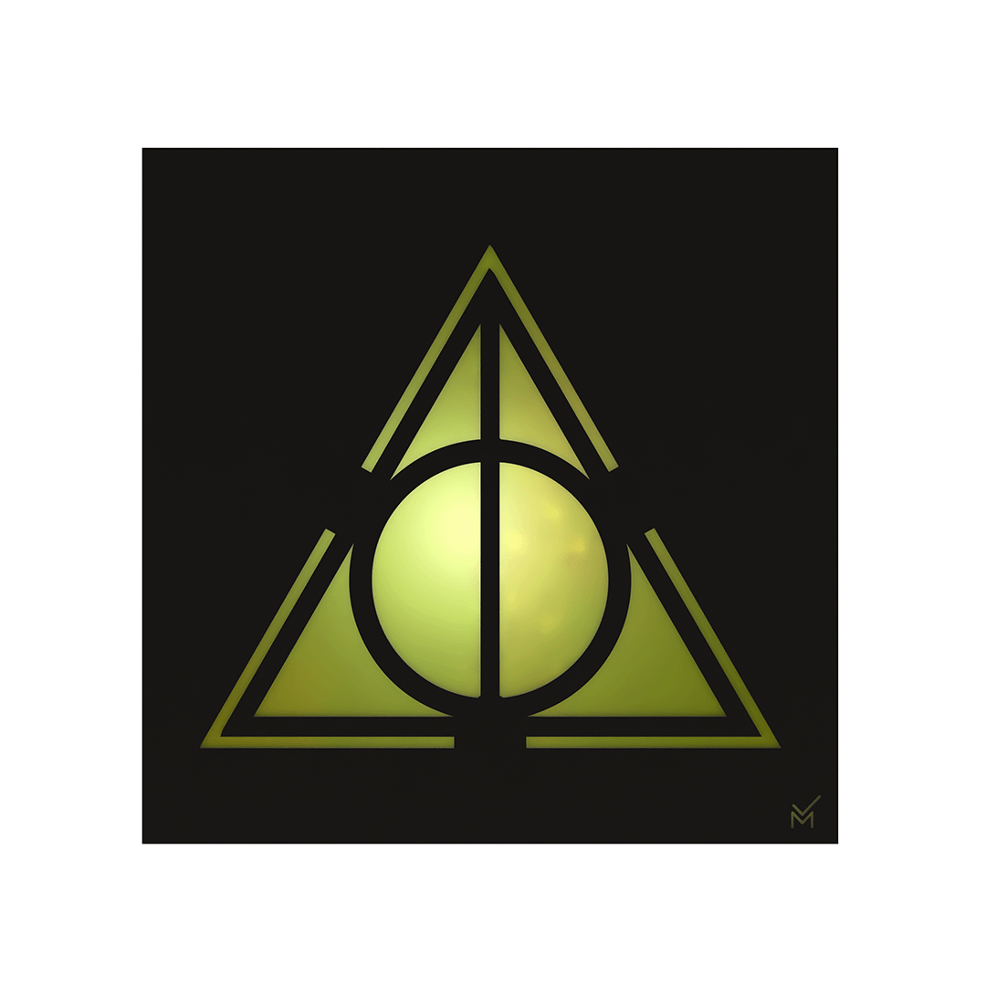 Lamp Square - Deathly hallows (Harry Potter)
