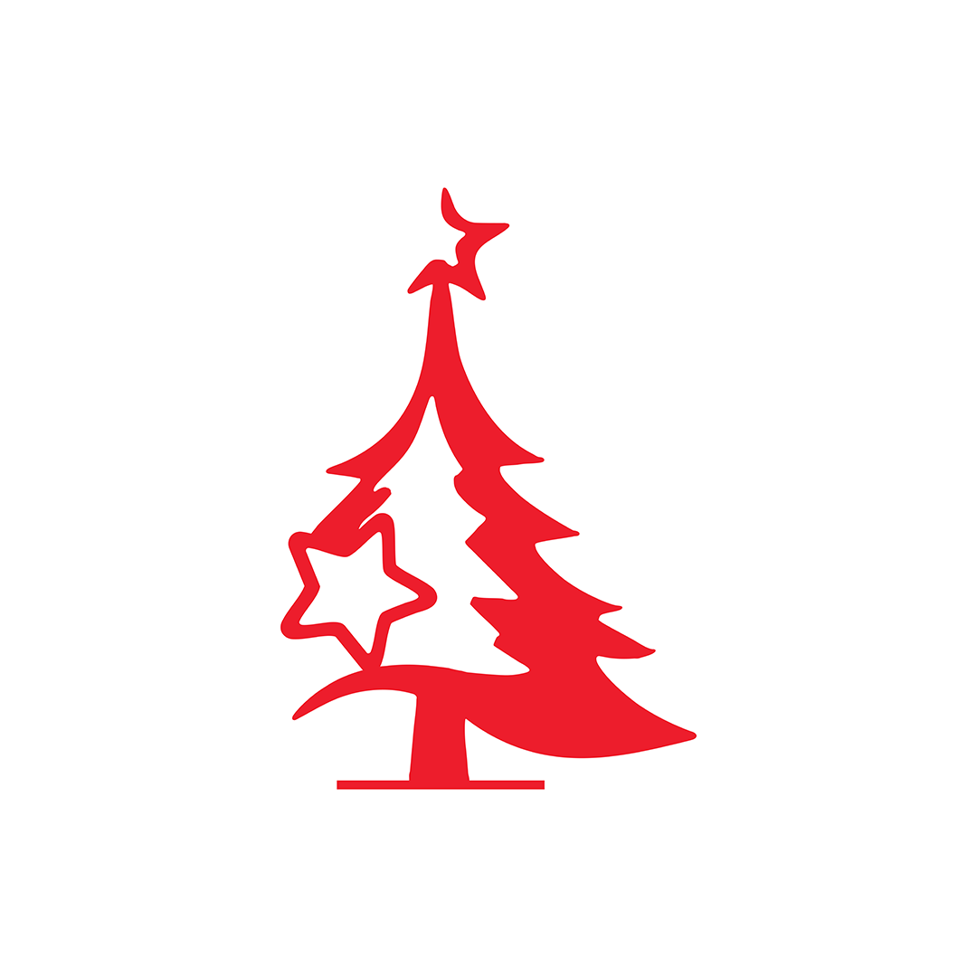 Christmas - Tree Plaque 1 set of 2