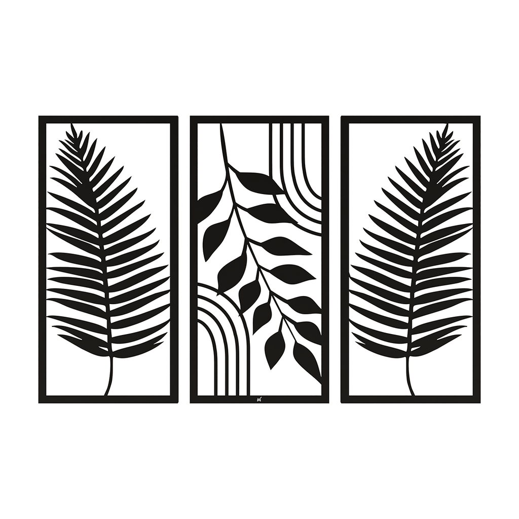 Wall Art Trio - Leaves