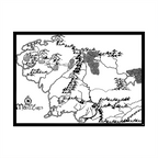 Wall Art 100 - Middle Earth Map