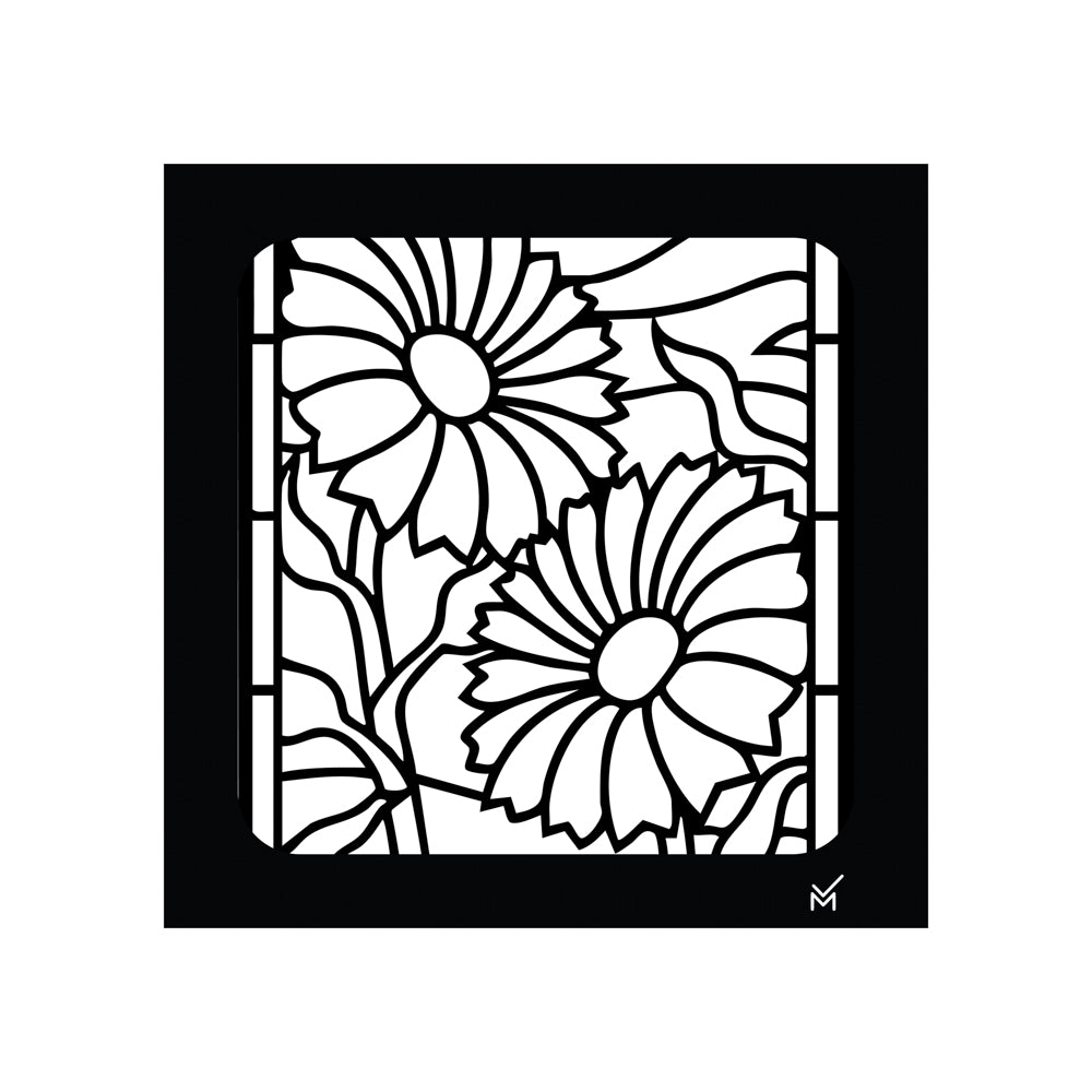 Lamp Square - Flowers