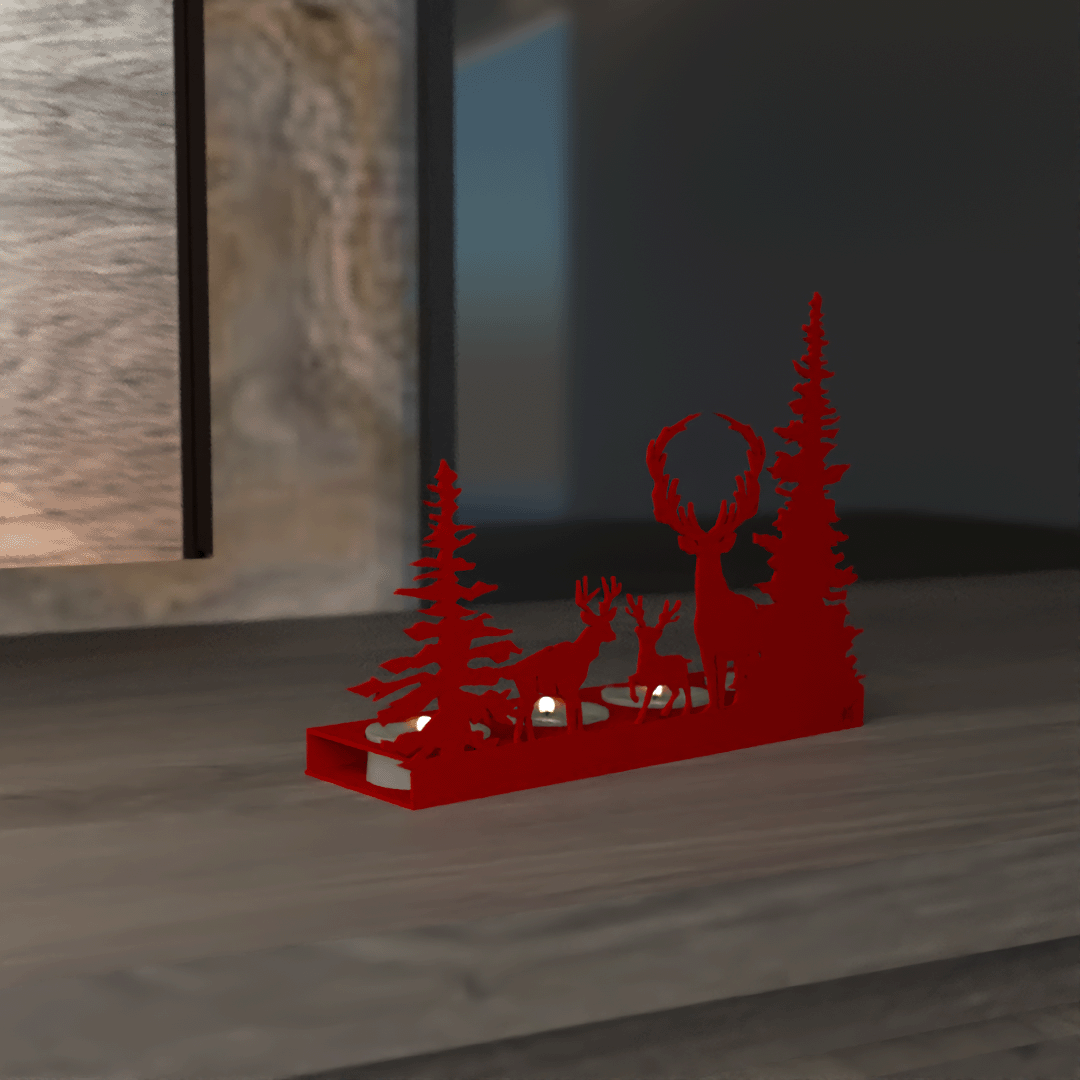 Christmas - Deer Candle Holder