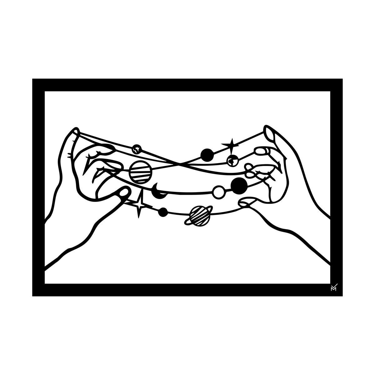 Wall Art Rectangle - Space Games