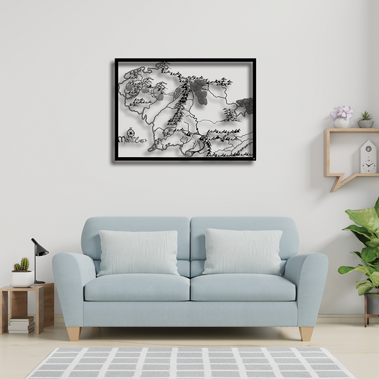 Wall Art 100 - Middle Earth Map