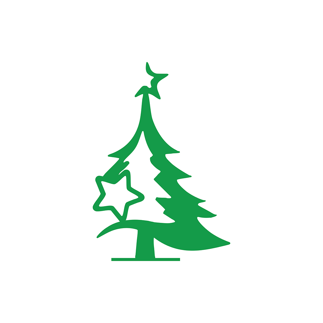 Christmas - Tree Plaque 1 set of 2