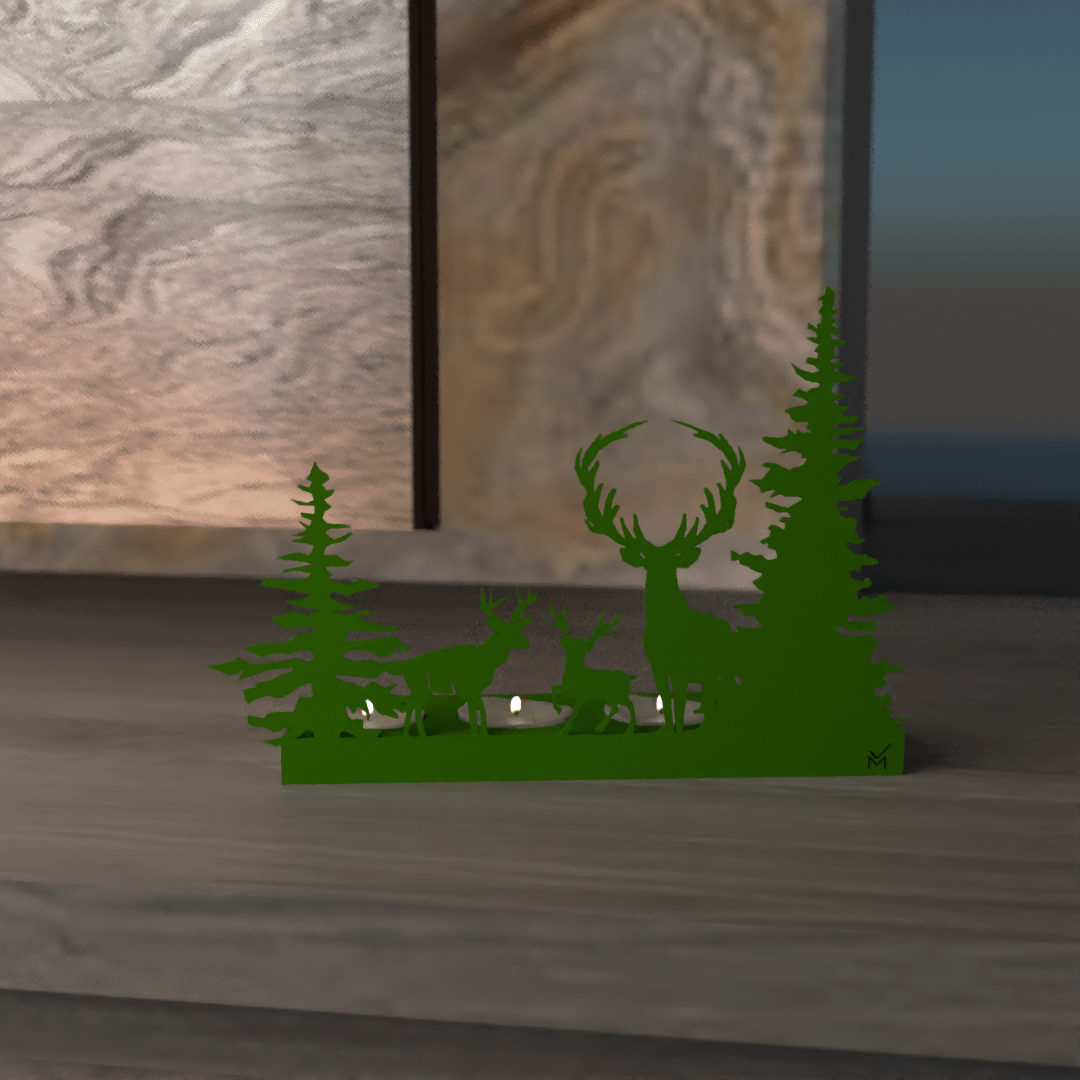 Christmas - Deer Candle Holder