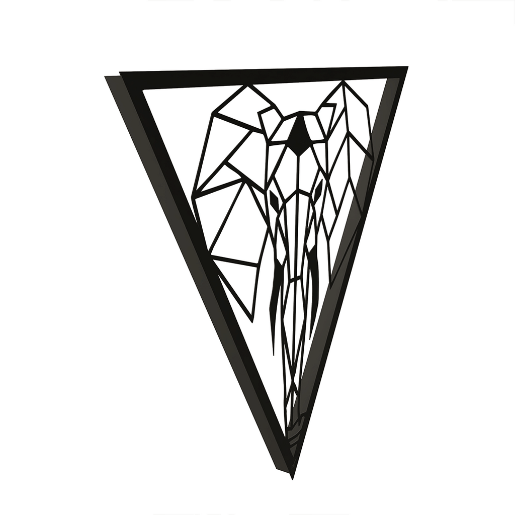 Wall Art Triangle - Elephant