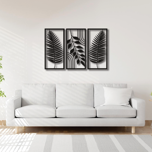 Wall Art Trio - Leaves