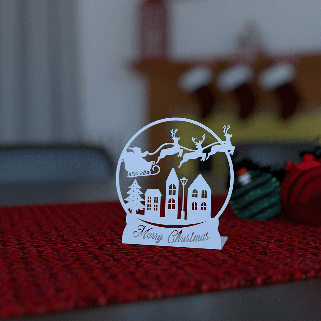 Christmas - Globe Plaque