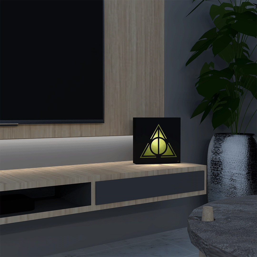 Lamp Square - Deathly hallows (Harry Potter)