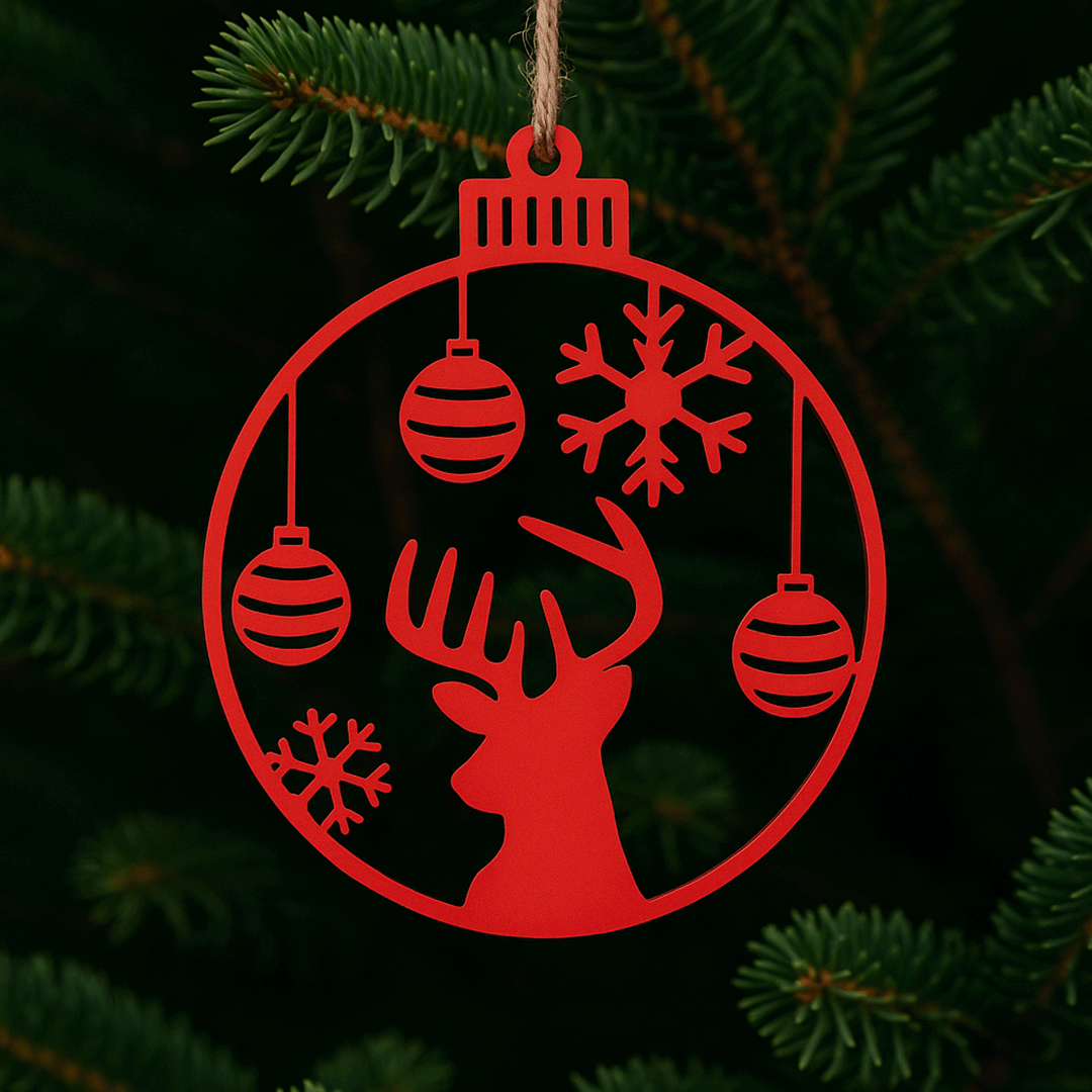 Christmas - Deer Ornament set of 4