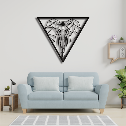 Wall Art Triangle - Elephant