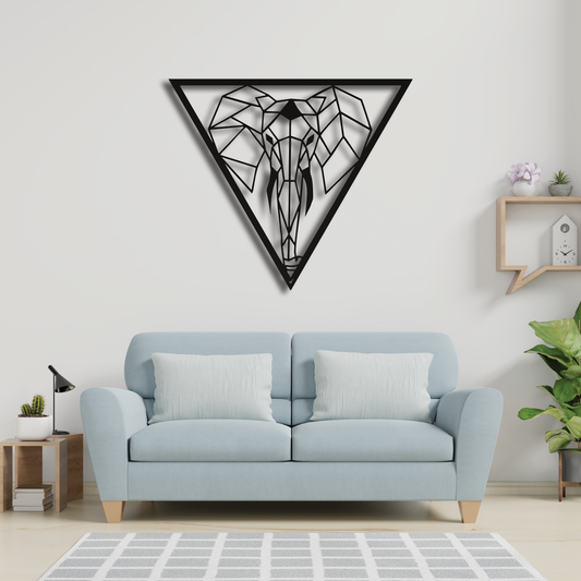Wall Art Triangle - Elephant