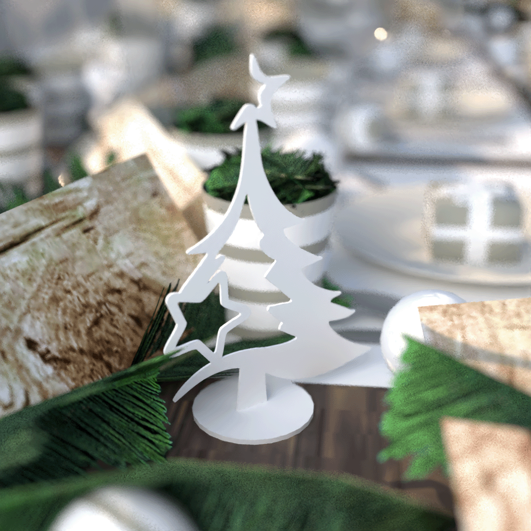 Christmas - Tree Plaque 1 set of 2