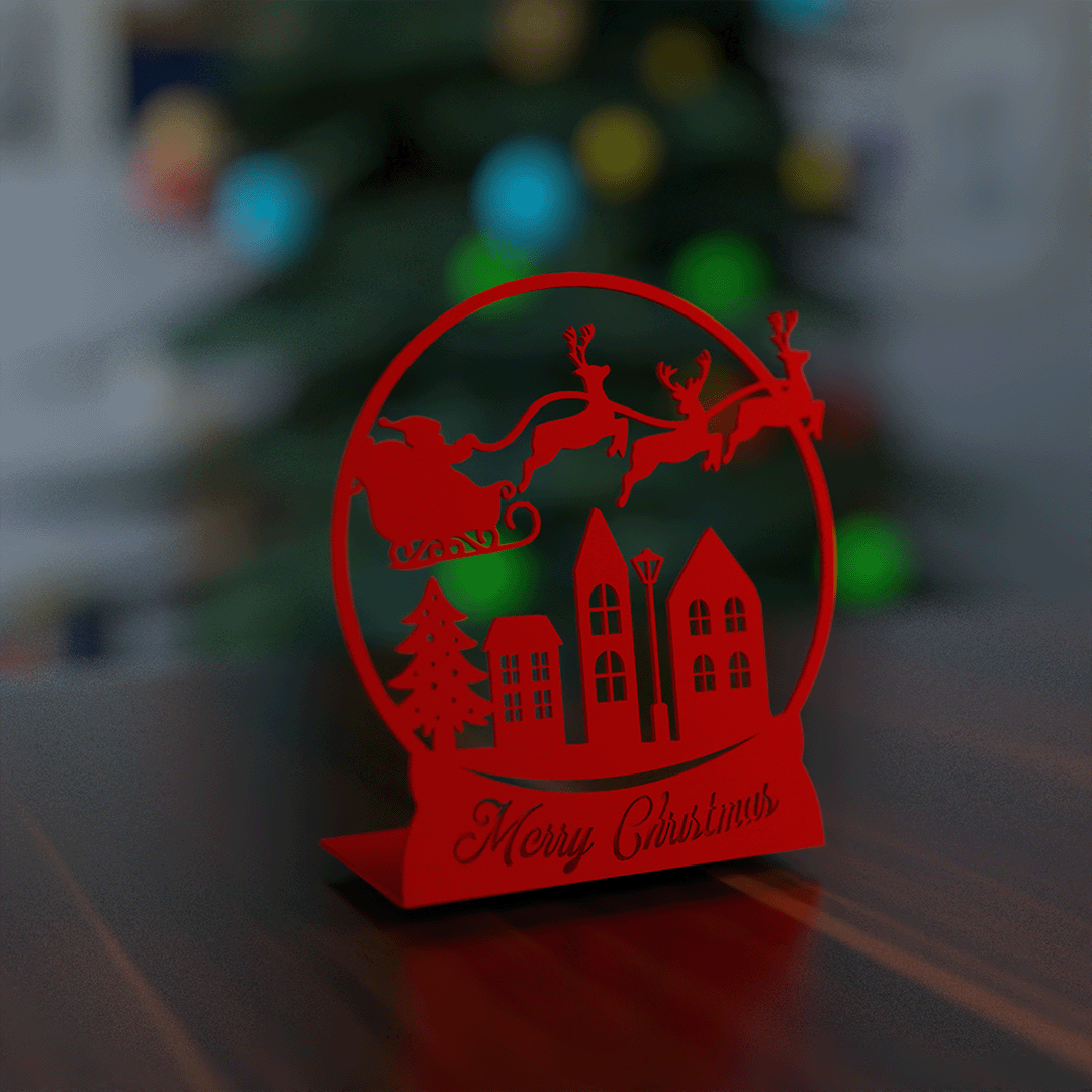 Christmas - Globe Plaque