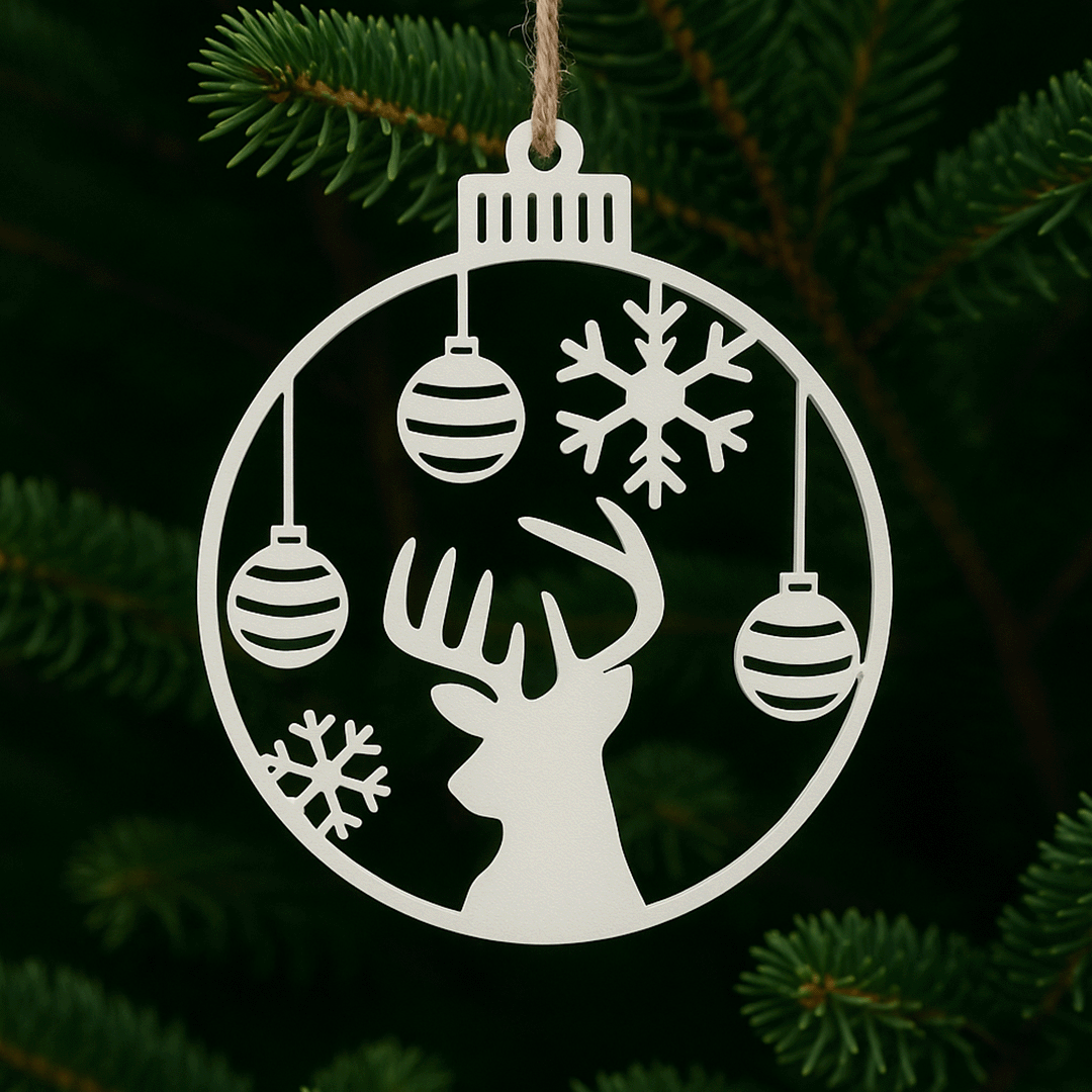 Christmas - Deer Ornament set of 4