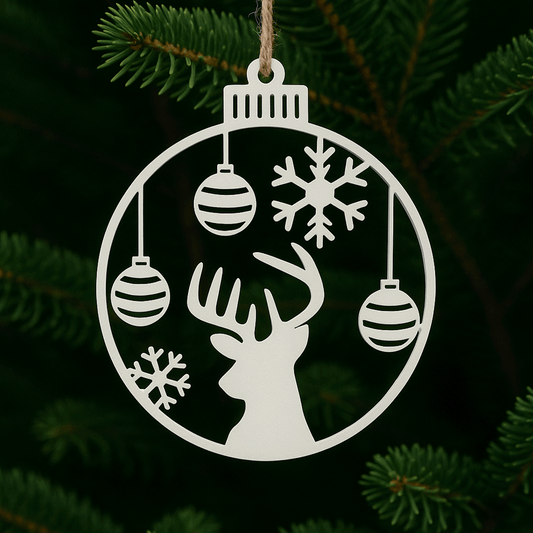 Christmas - Deer Ornament set of 4