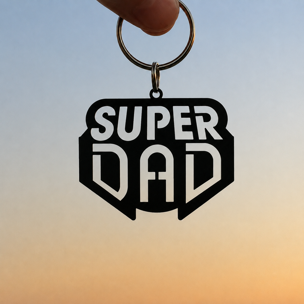 keychain - Super Dad